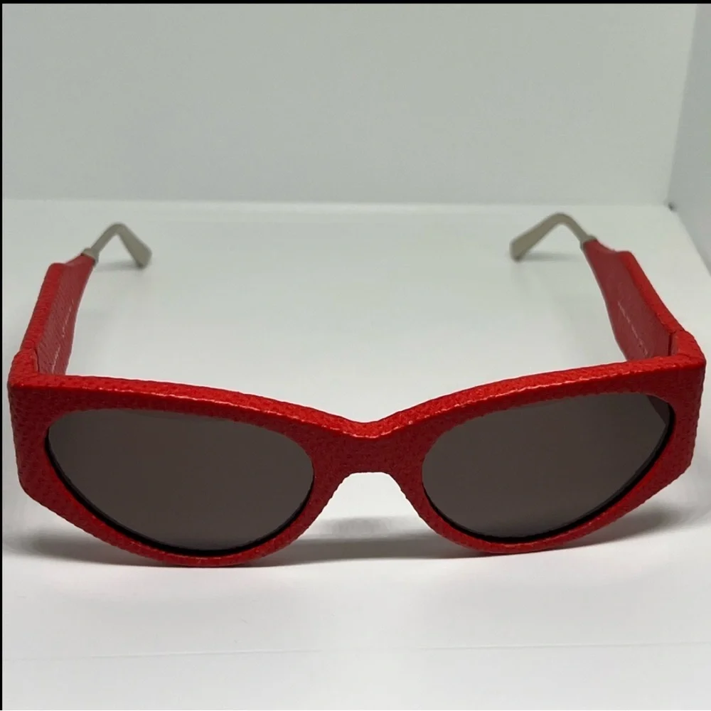 Ferragamo Leather Oversized‎ Sunglasses OS